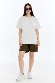 Kadın Oversize Beyaz T-Shirt - Görsel 2
