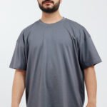 Erkek Oversize Füme T-Shirt