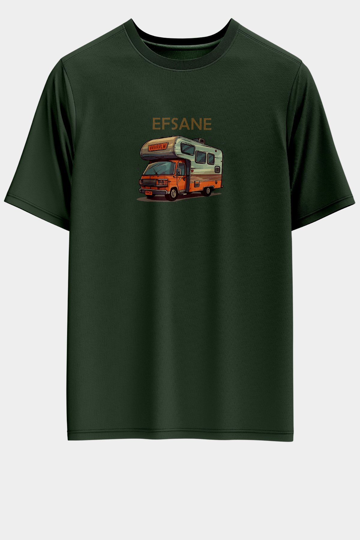 efsane-haki-on Unisex Oversize Efsane Tasarım T-Shirt - Haki - Görsel 1