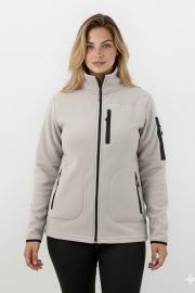 Çok Cepli Polar Ceket - Gri - Görsel 2