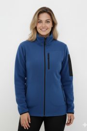 Çok Cepli Polar Ceket - İndigo - Görsel 5