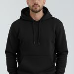 HodiesWinter Kışlık Puf Kanguru Sweatshirt - Siyah