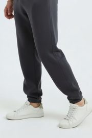 LegElastic Lastikli Paçalı Eşofman Altı - Koyu Füme - Görsel 6