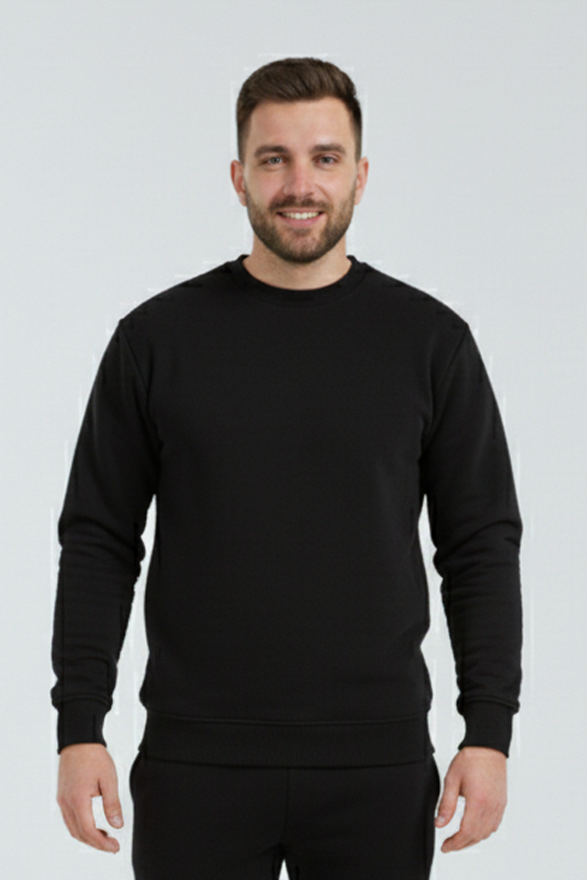 trendyol_image_3 (3) HodiesWinter Bisiklet Yaka Sweatshirt - Siyah - Görsel 1
