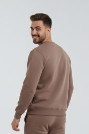 HodiesWinter Bisiklet Yaka Sweatshirt - Latte - Görsel 5