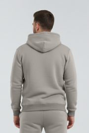 HodiesWinter Kışlık Puf Kanguru Sweatshirt - Taş - Görsel 5