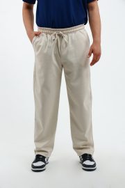 Baggy Pike Pantolon Rahat Kesim - Bej - Görsel 5