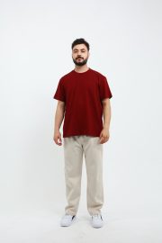 Baggy Pike Pantolon Rahat Kesim - Bej - Görsel 7
